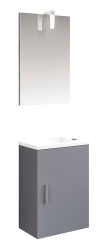 Meuble lave-mains de face à suspendre new york anthracite